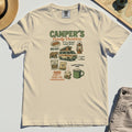 Camper’s Family Vacation Comfort Tee, Funny Outdoor Campfire Coffee Trail Mix Adventure Comfort Color Tee 2