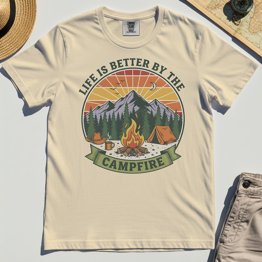 Life Is Better By The Campfire Comfort Tee 1