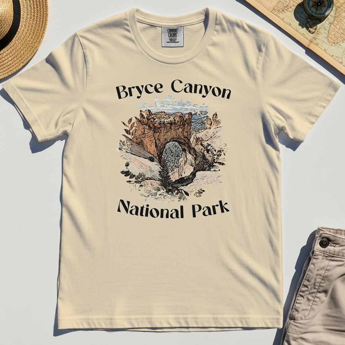 Retro Utah Nature Comfort Color Tees For Outdoor Adventure & Campers 1