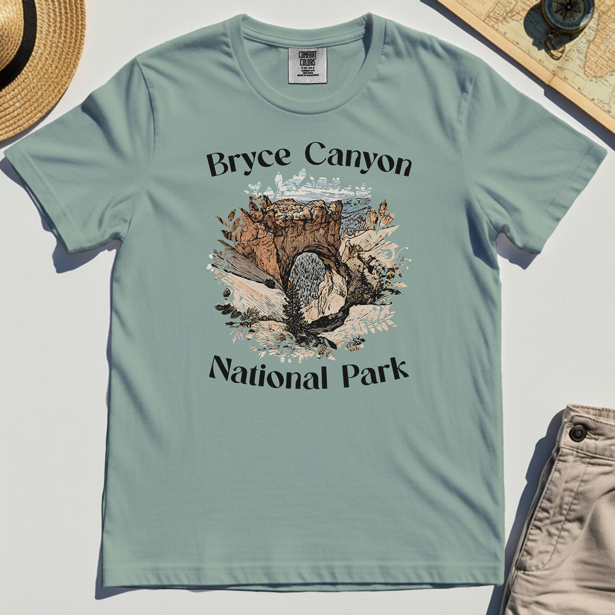 Retro Utah Nature Comfort Color Tees For Outdoor Adventure & Campers 3