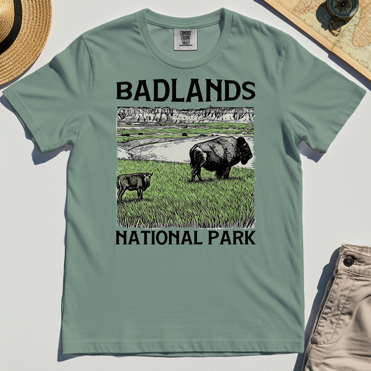 Badlands National Park Comfort Color Tee 3