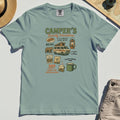Camper’s Family Vacation Comfort Tee, Funny Outdoor Campfire Coffee Trail Mix Adventure Comfort Color Tee 3