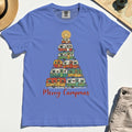 Retro Camper Van Christmas Comfort Tee, Funny Holiday Camping Comfort Color Tee For Men And Women 7