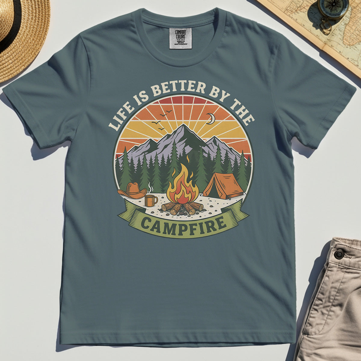 Life Is Better By The Campfire Comfort Tee 3