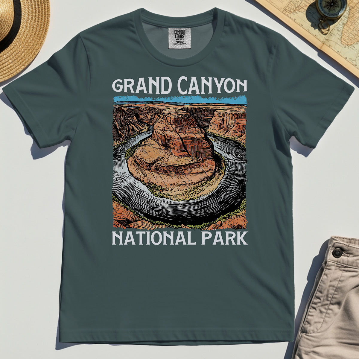 Retro Grand Canyon National Park Comfort Tee 4