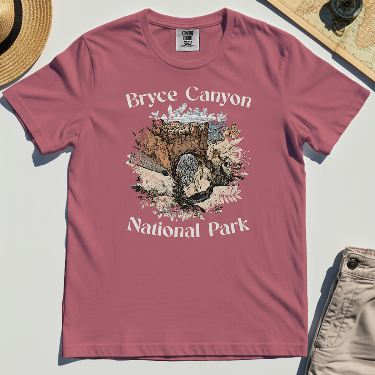 Retro Utah Nature Comfort Color Tees For Outdoor Adventure & Campers 5