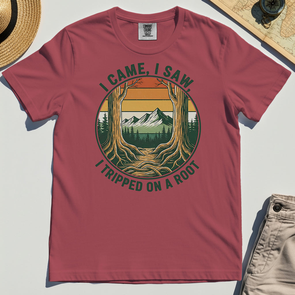 "I Tripped on a Root" Funny Comfort Color T-Shirts 5