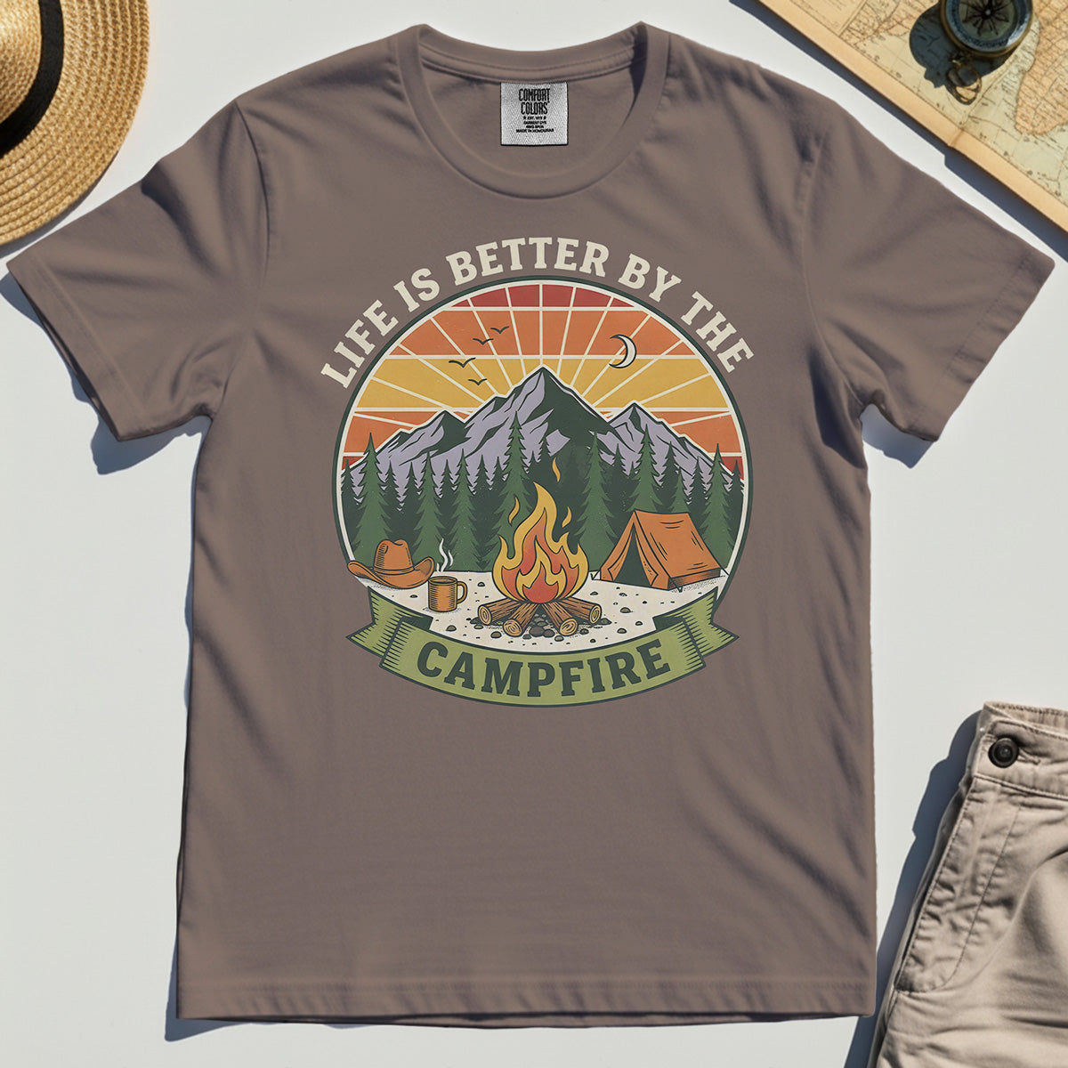 Life Is Better By The Campfire Comfort Tee 5