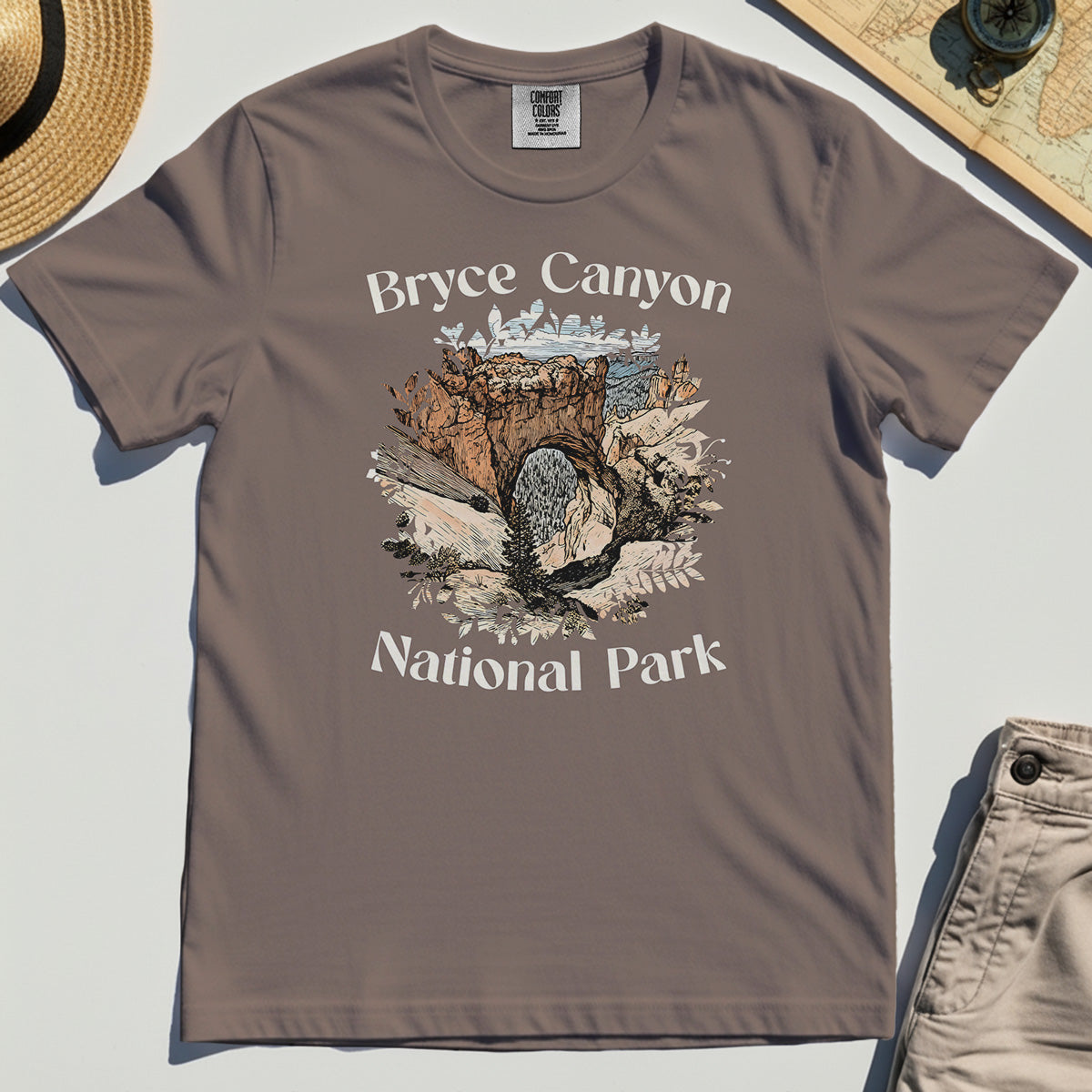 Retro Utah Nature Comfort Color Tees For Outdoor Adventure & Campers 6