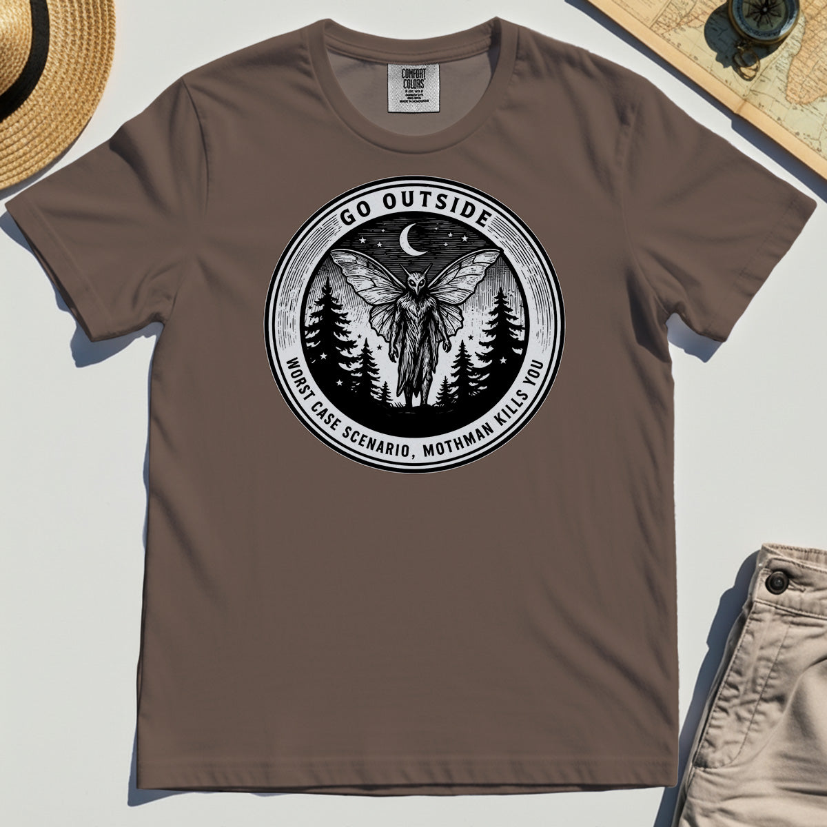 Funny Mothman Comfort Tees For Campers 6