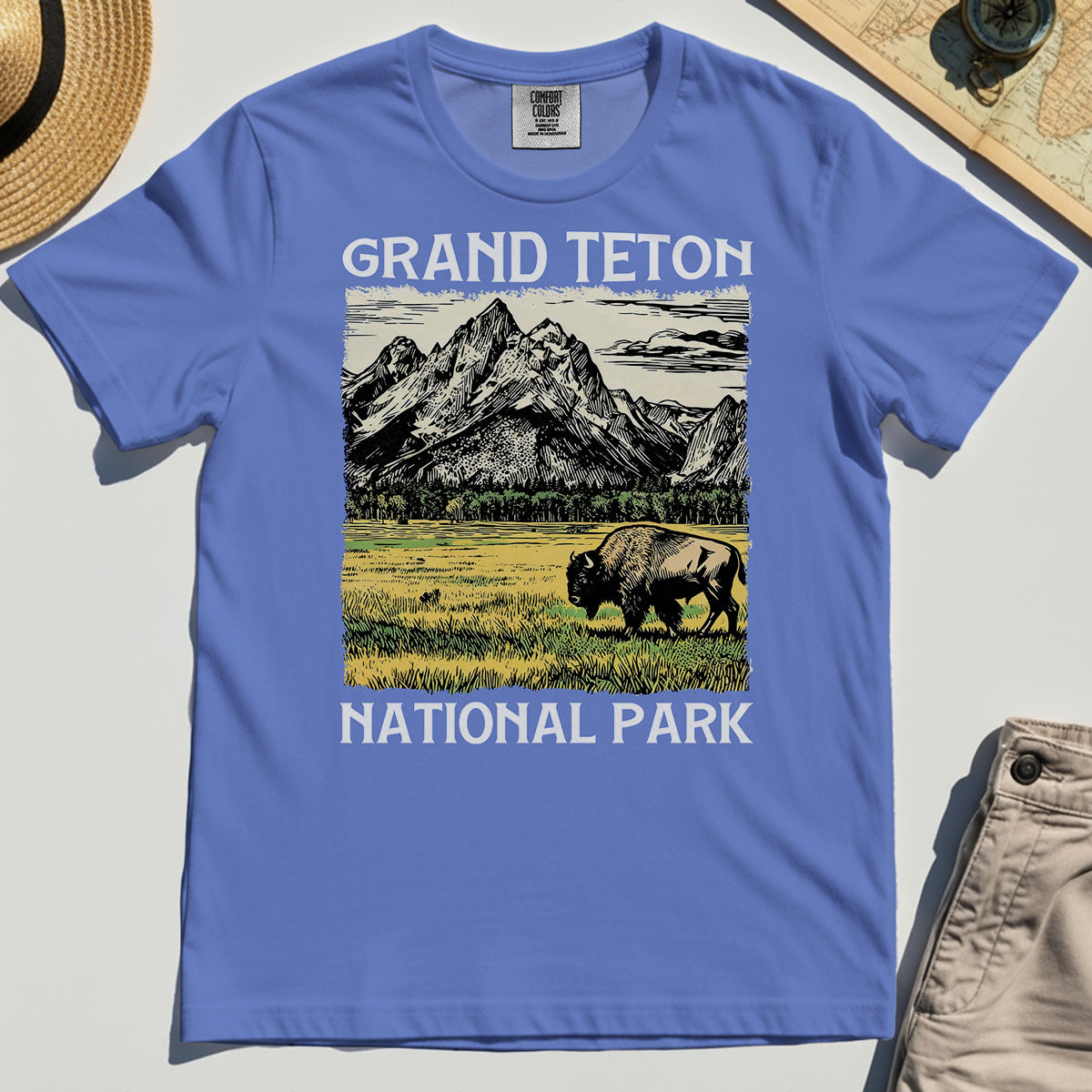 Vintage Grand Teton National Park Comfort Tee 7