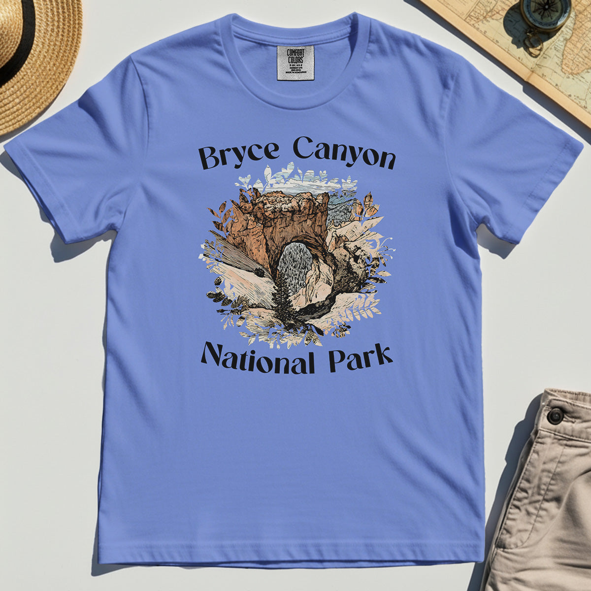 Retro Utah Nature Comfort Color Tees For Outdoor Adventure & Campers 7