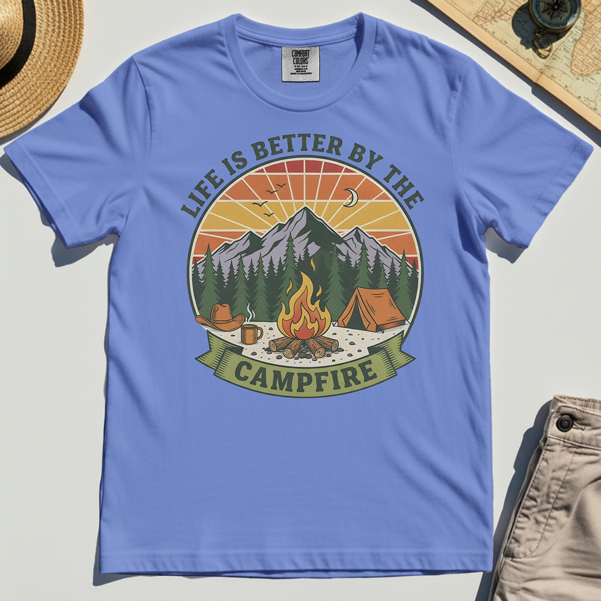 Life Is Better By The Campfire Comfort Tee 6