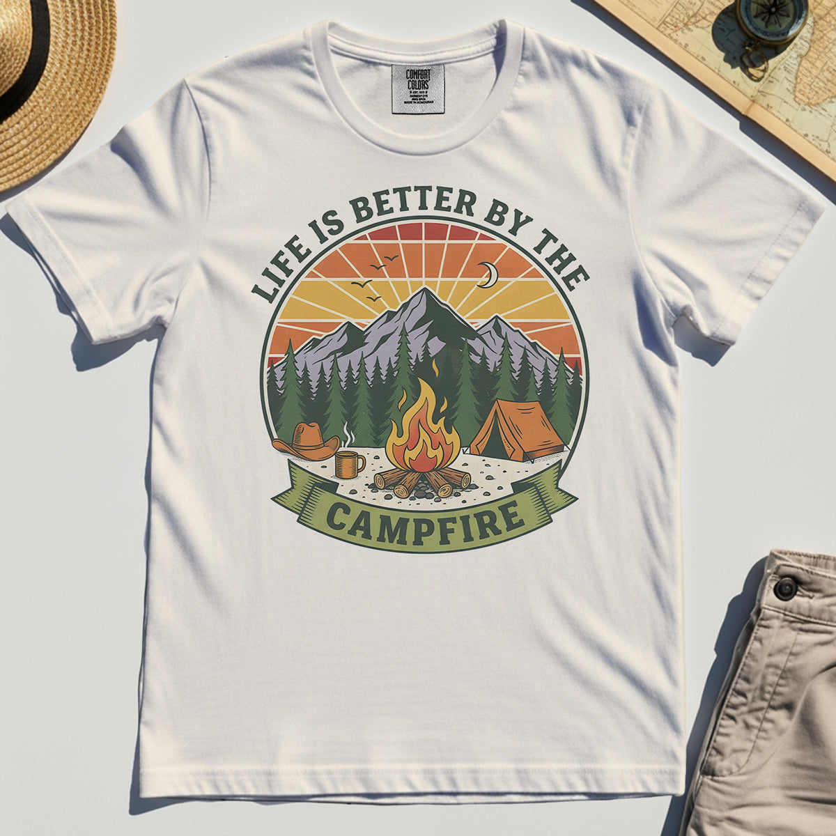 Life Is Better By The Campfire Comfort Tee 7