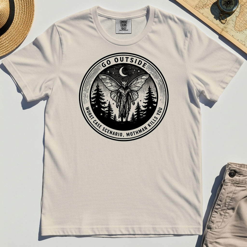 Funny Mothman Comfort Tees For Campers 1