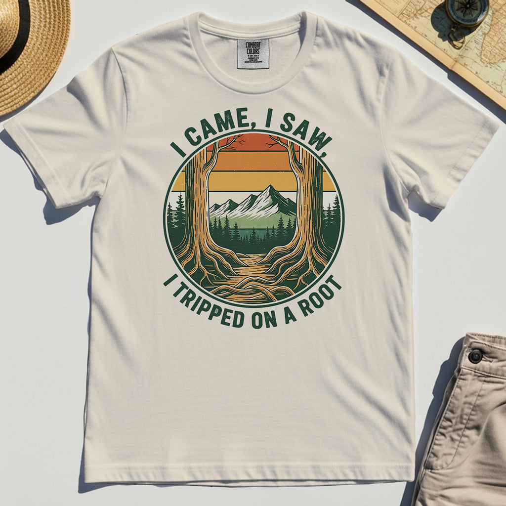 "I Tripped on a Root" Funny Comfort Color T-Shirts 8