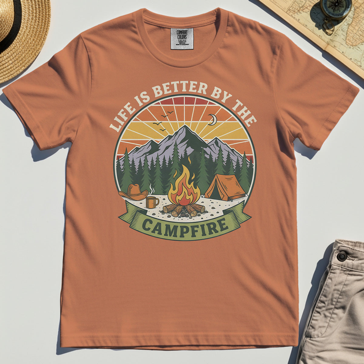 Life Is Better By The Campfire Comfort Tee 8