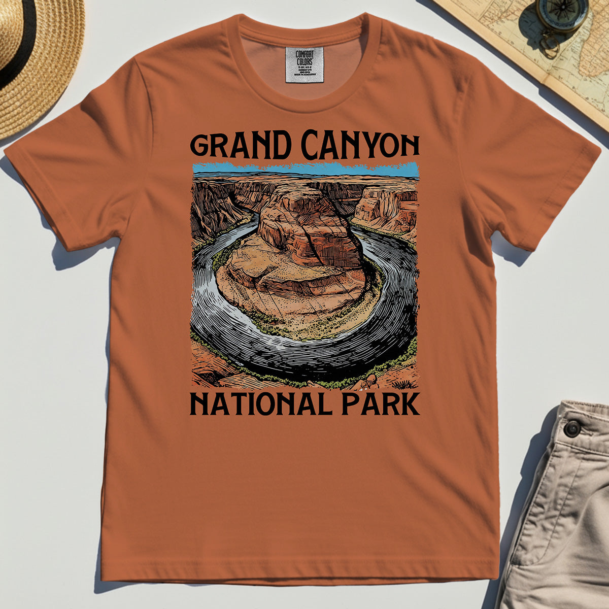 Retro Grand Canyon National Park Comfort Tee 8