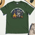 I Camp So I Don’t Punch People Shirt, Funny Raccoon Marshmallow Campfire Tee 3