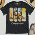 Van Life and Campfire Graphic Tee, Watercolor Campfire and Tent Graphic T-Shirt For Outdoor Lovers 6