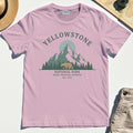 Yellowstone National Park T-Shirt, Bear & Pines Mountain Graphic Tee 5