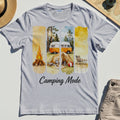Van Life and Campfire Graphic Tee, Watercolor Campfire and Tent Graphic T-Shirt For Outdoor Lovers 7