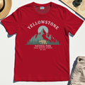 Yellowstone National Park T-Shirt, Bear & Pines Mountain Graphic Tee 7