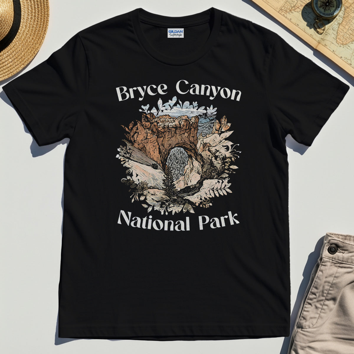 Retro Utah Nature Shirt For Outdoor Adventure & Campers 1