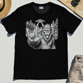Funny Bigfoot Rock On T-Shirt 1