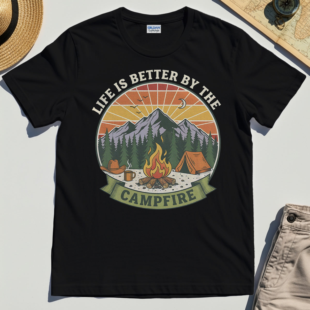 Life Is Better By The Campfire T-Shirt 2