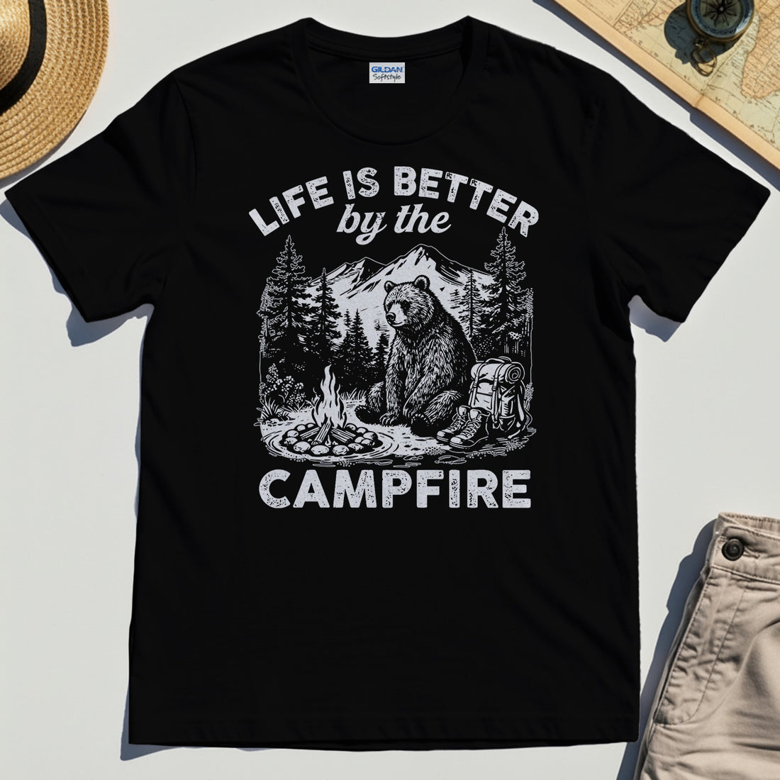 "Life Is Better By The Campfire" Quote Tee 1