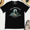 Yellowstone National Park T-Shirt, Bear & Pines Mountain Graphic Tee 1