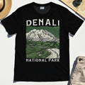 Denali National Park Shirt, National Park Mountain Landscape T-Shirt 1