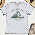 Yellowstone National Park T-Shirt, Bear & Pines Mountain Graphic Tee 9