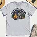 I Camp So I Don’t Punch People Shirt, Funny Raccoon Marshmallow Campfire Tee 4