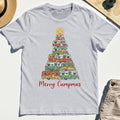 Retro Camper Van Christmas Shirt, Funny Holiday Camping T-Shirt For Men And Women 4
