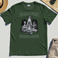 Campfire Social Club With Alien, Bigfoot, UFO And Raccoon T-Shirt 3