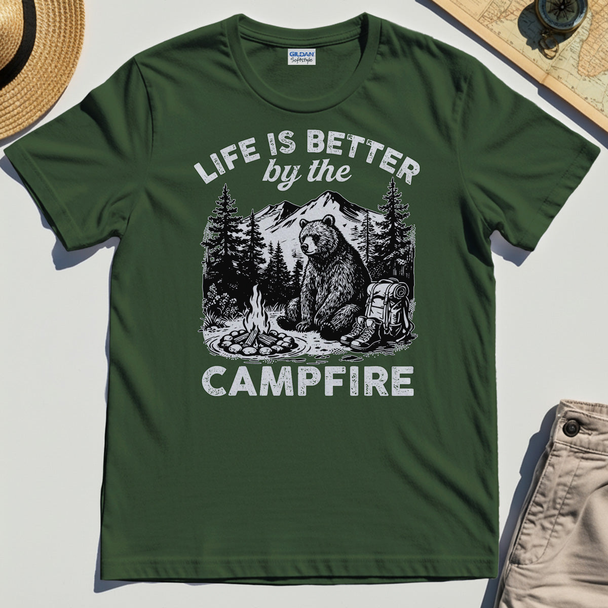 "Life Is Better By The Campfire" Quote Tee 2