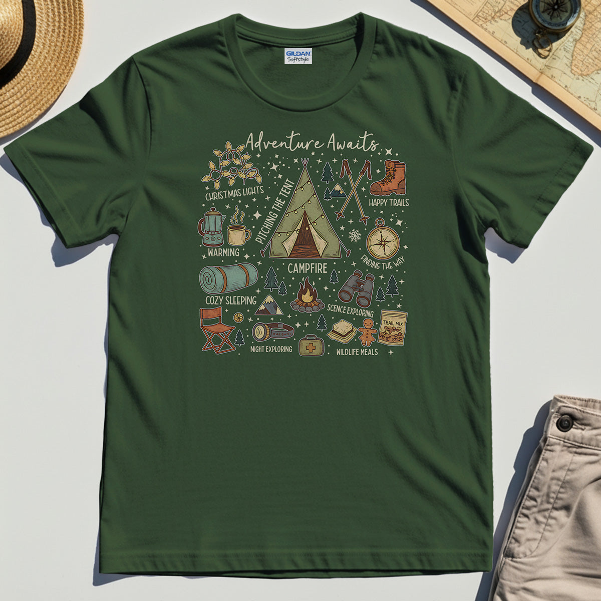Camping Adventure Awaits T-Shirt 3