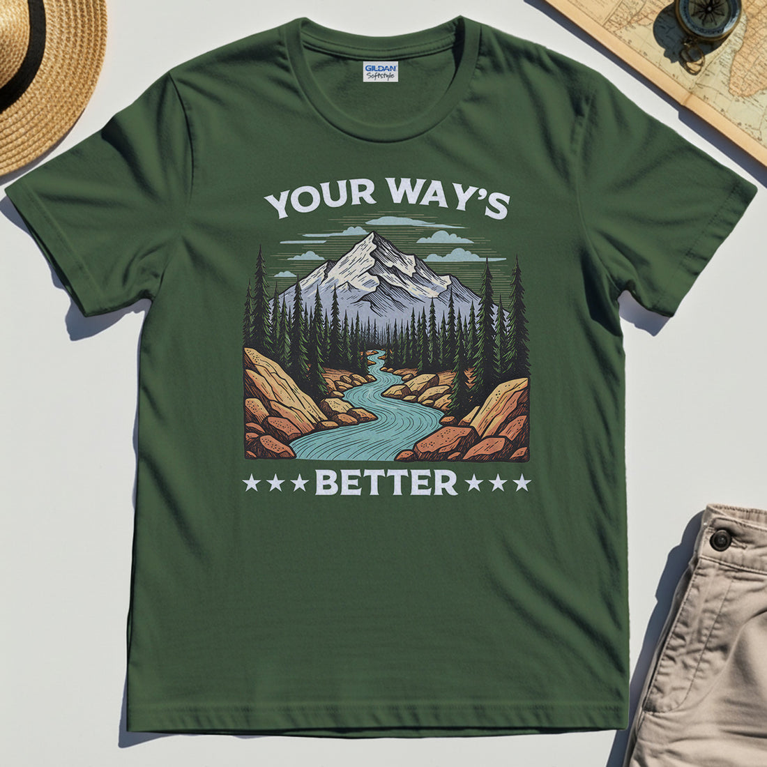 "Your Way’s Better" Inspirational Tee for Outdoor Campers 1