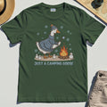 Funny Goose 'Just A Camping Goose' Outdoor Holiday Tee 3