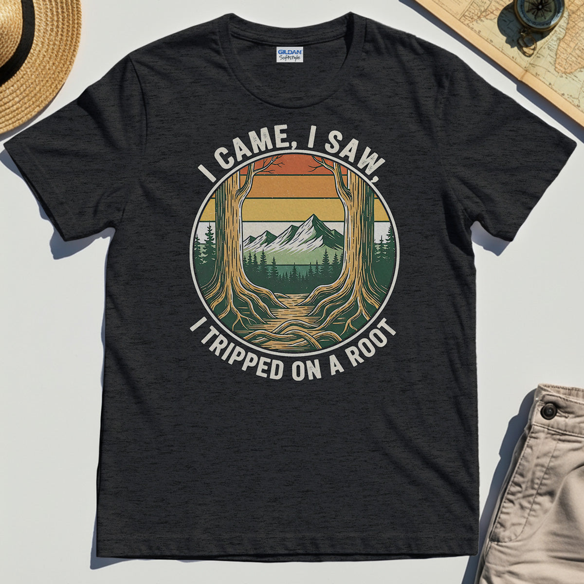 "I Tripped on a Root" Funny Tee 8