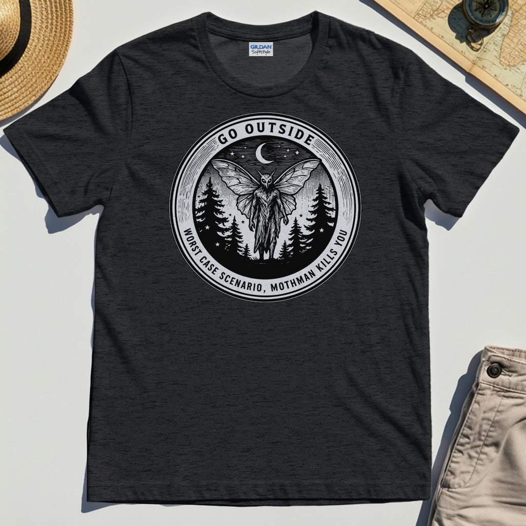 Funny Mothman T-Shirt For Campers 3