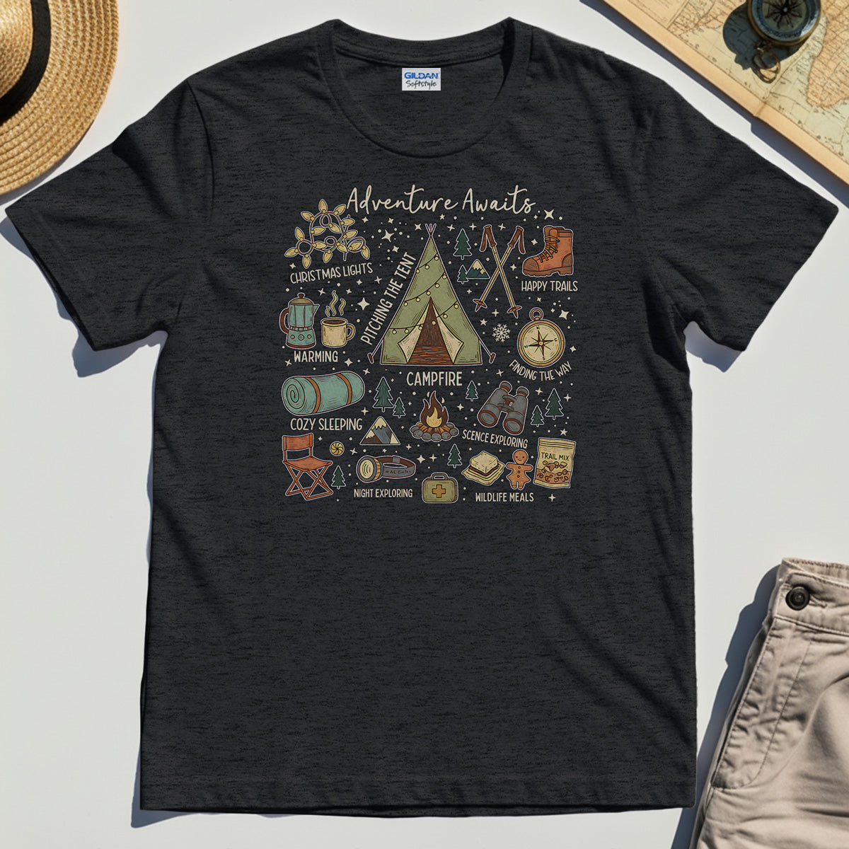 Camping Adventure Awaits T-Shirt 4