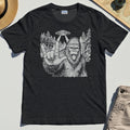 Funny Bigfoot Rock On T-Shirt 3