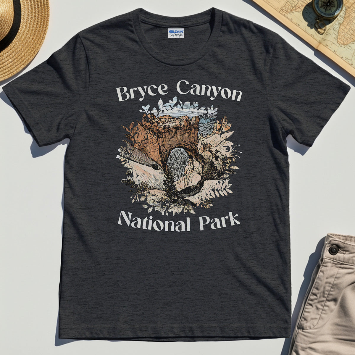 Retro Utah Nature Shirt For Outdoor Adventure & Campers 3