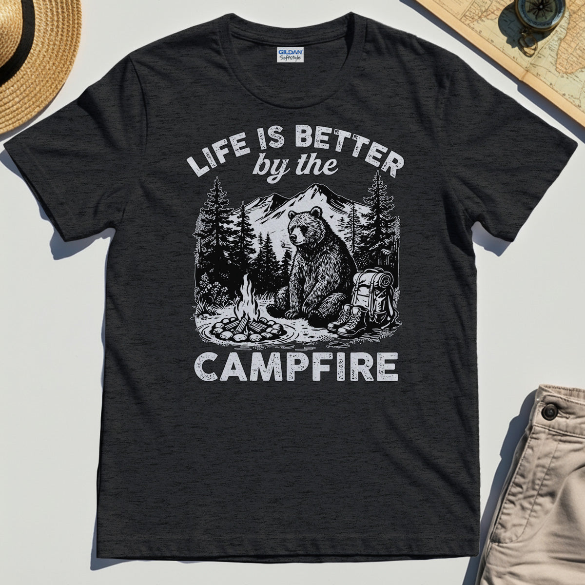 "Life Is Better By The Campfire" Quote Tee 3