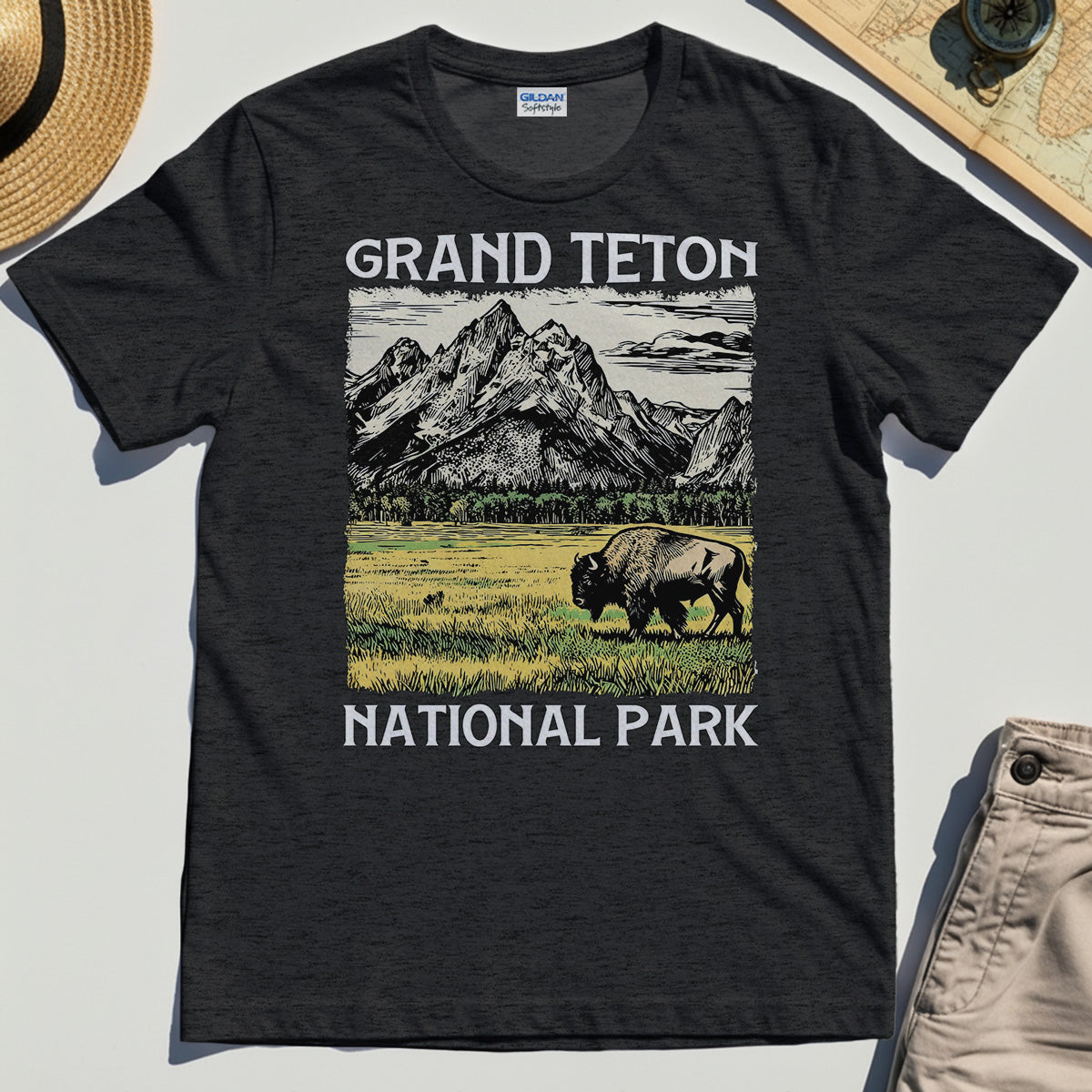 Vintage Grand Teton National Park T-Shirt 3
