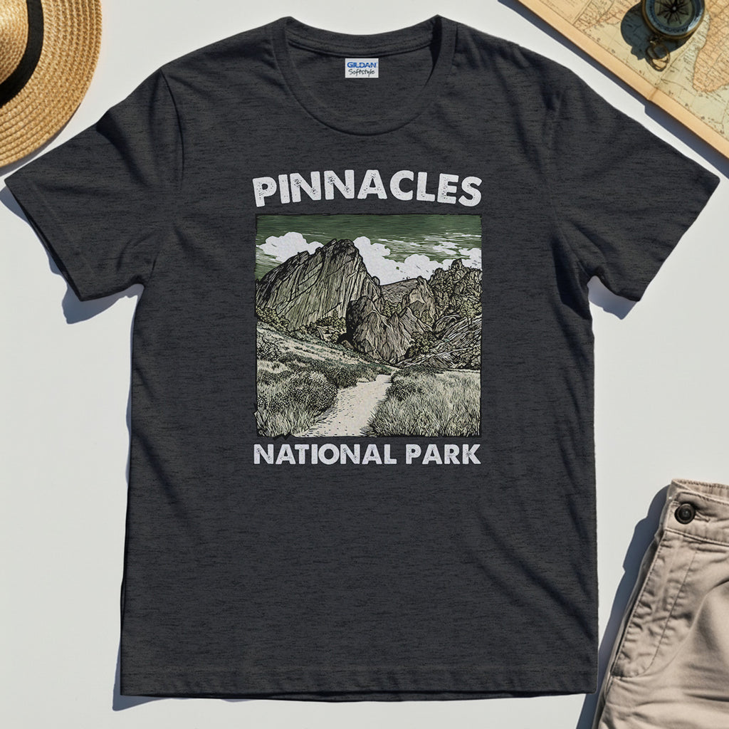 Pinnacles National Park T-Shirt, Vintage Nature Camping Adventure Tee 3