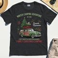 Winter Camping Adventure T-Shirt, Retro Car with Tree Family Christmas Camping Shirt 3